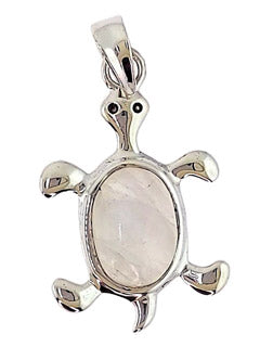 Moonstone Turtle Sterling Pendant