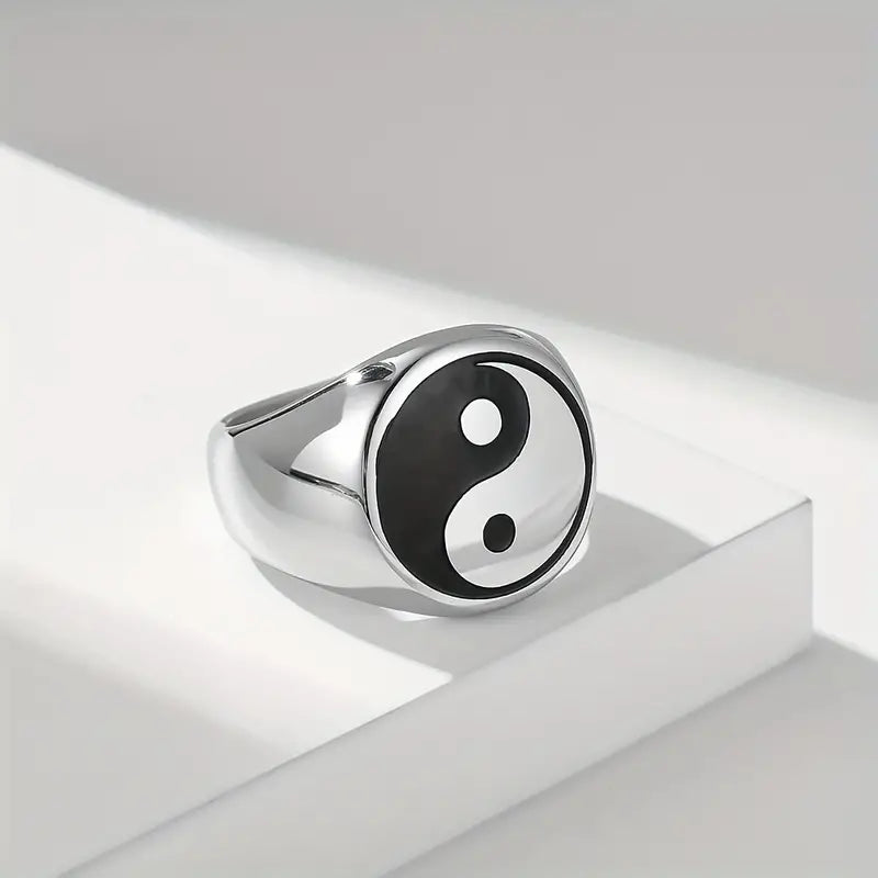 Sterling Silv. Yin Yang Ring 5